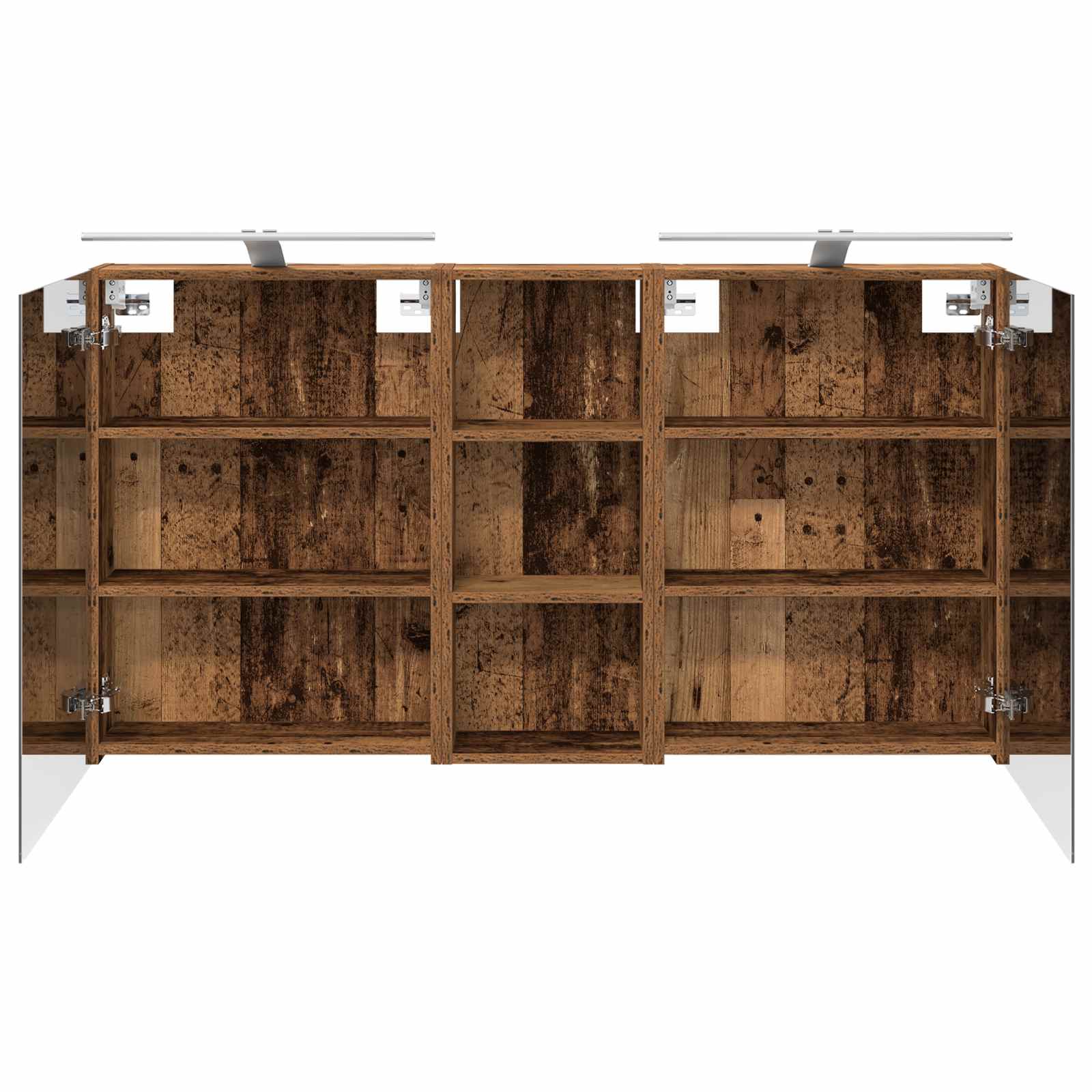 Badezimmerschrank-Set 3 pcs 130 x 14,5 x 70 cm Holzwerkstoff