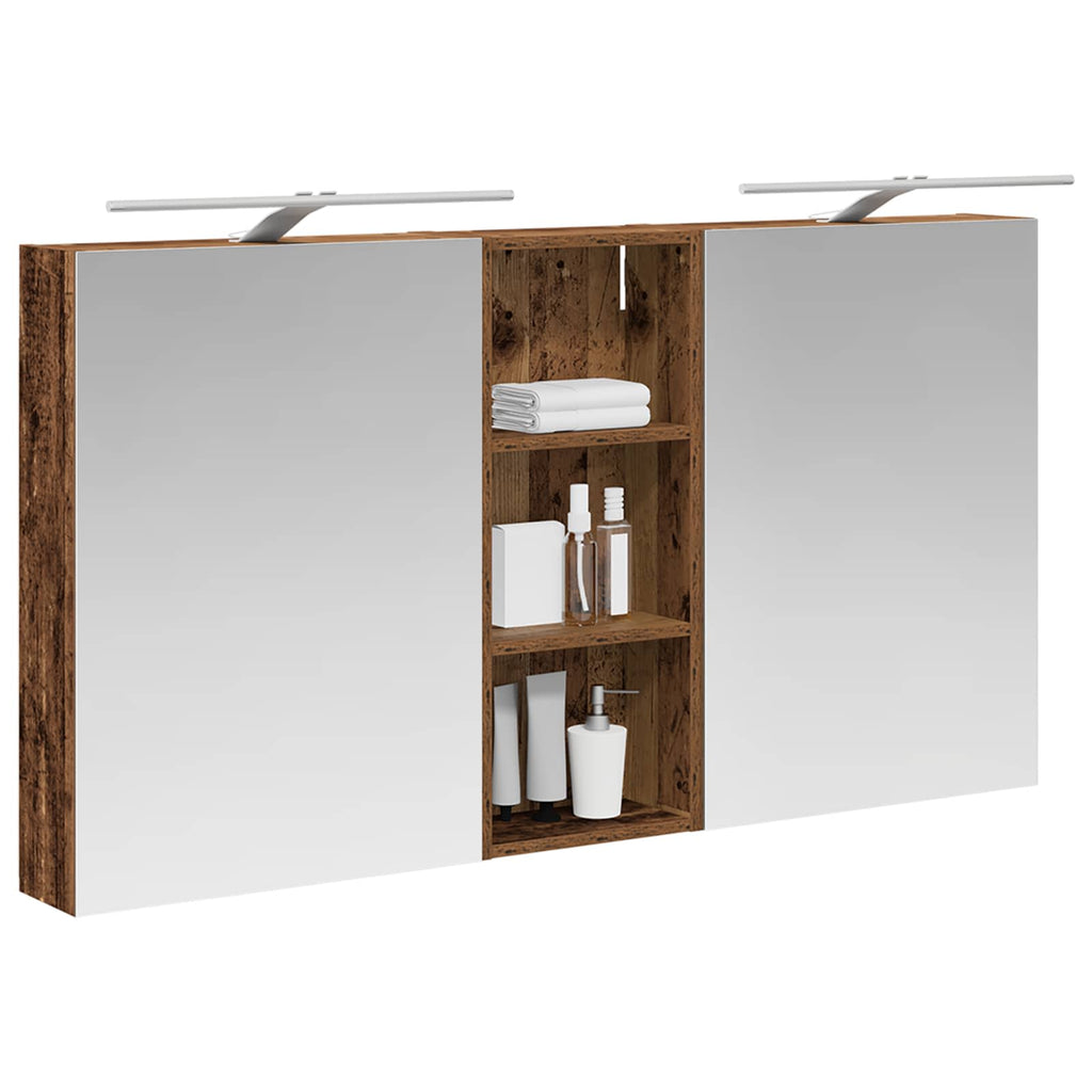 Badezimmerschrank-Set 3 pcs 130 x 14,5 x 70 cm Holzwerkstoff