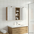 Badezimmerschrank-Set 3 pcs 130 x 14,5 x 70 cm Holzwerkstoff