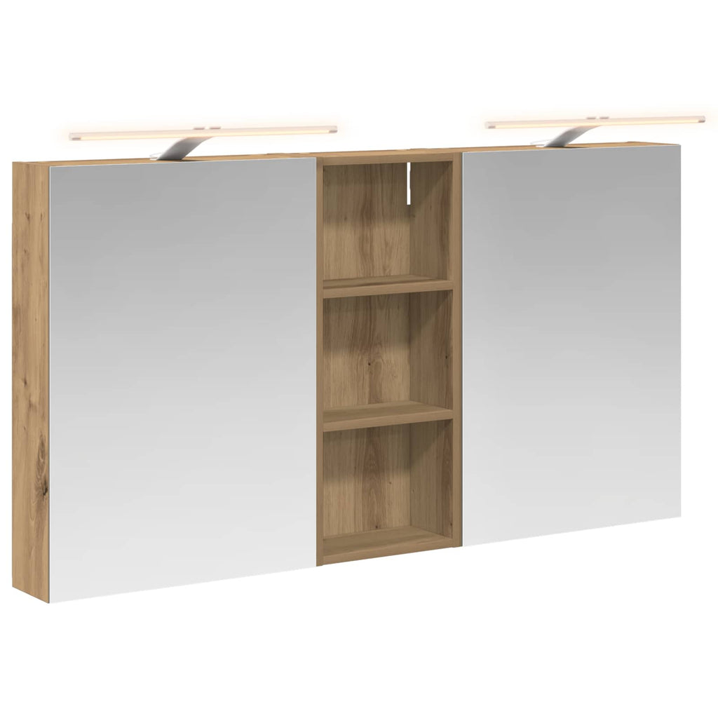 Badezimmerschrank-Set 3 pcs 130 x 14,5 x 70 cm Holzwerkstoff