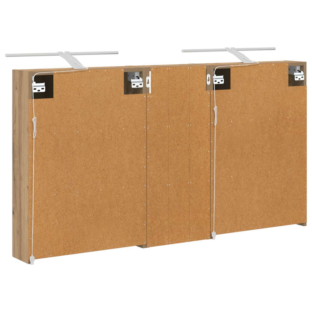 Badezimmerschrank-Set 3 pcs 130 x 14,5 x 70 cm Holzwerkstoff