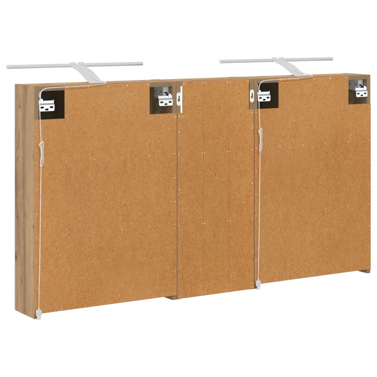 Badezimmerschrank-Set 3 pcs 130 x 14,5 x 70 cm Holzwerkstoff