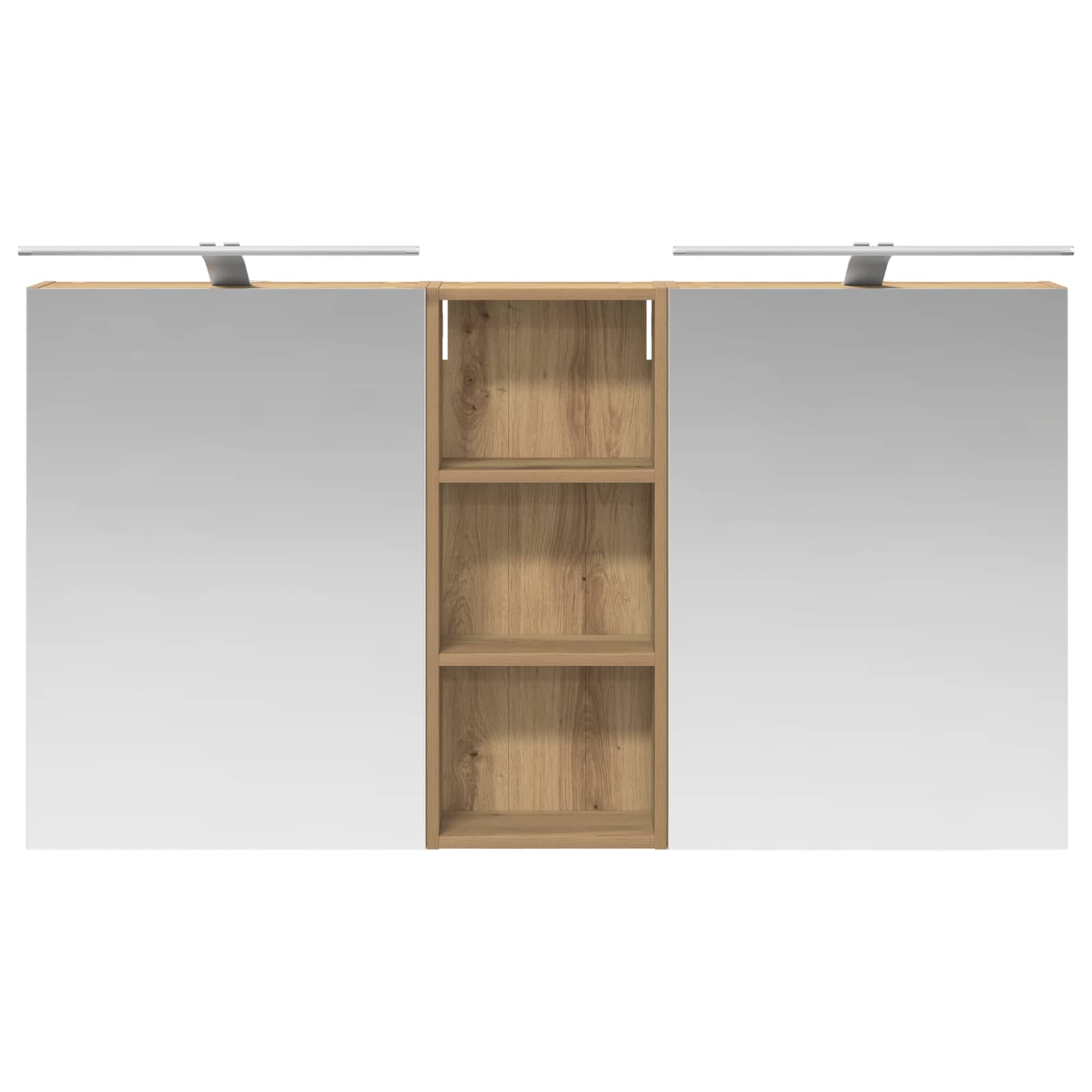 Badezimmerschrank-Set 3 pcs 130 x 14,5 x 70 cm Holzwerkstoff