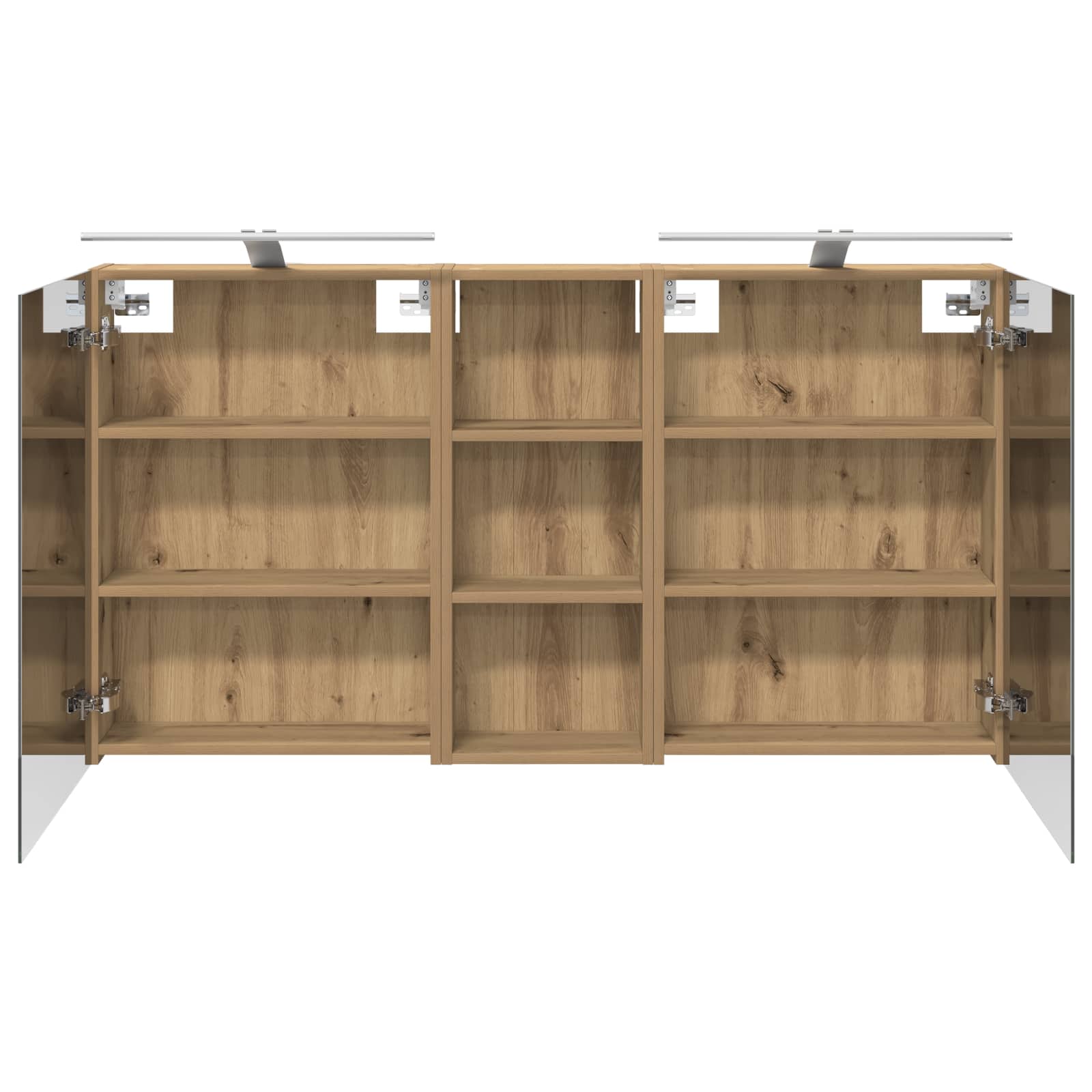 Badezimmerschrank-Set 3 pcs 130 x 14,5 x 70 cm Holzwerkstoff