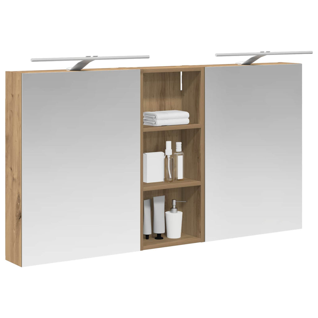Badezimmerschrank-Set 3 pcs 130 x 14,5 x 70 cm Holzwerkstoff