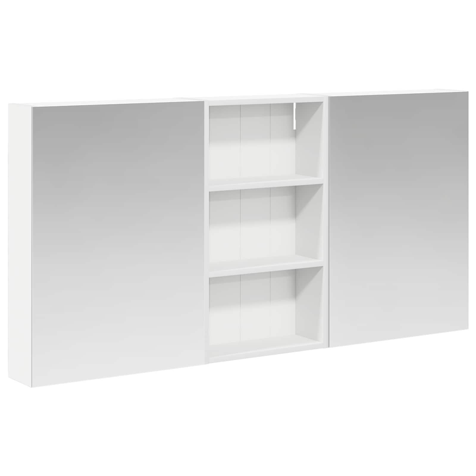 Badezimmerschrank-Set 3 pcs 140 x 14,5 x 70 cm Holzwerkstoff