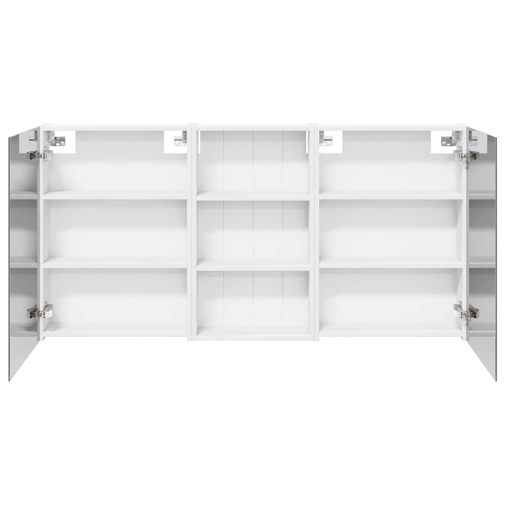 Badezimmerschrank-Set 3 pcs 140 x 14,5 x 70 cm Holzwerkstoff