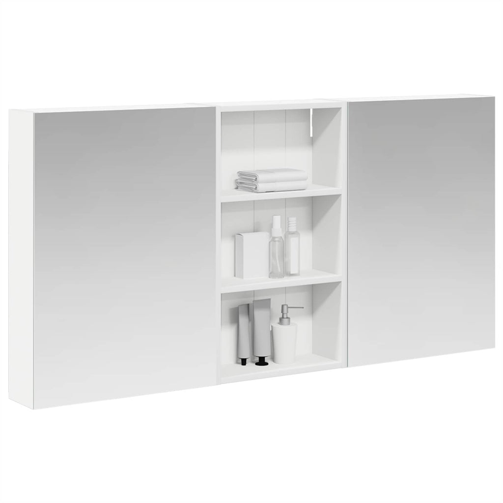 Badezimmerschrank-Set 3 pcs 140 x 14,5 x 70 cm Holzwerkstoff