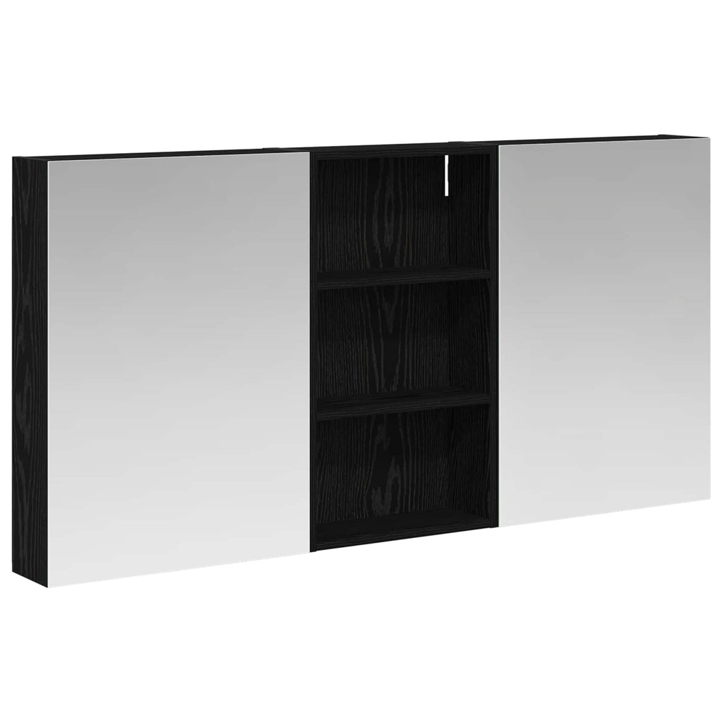 Badezimmerschrank-Set 3 pcs 140 x 14,5 x 70 cm Holzwerkstoff