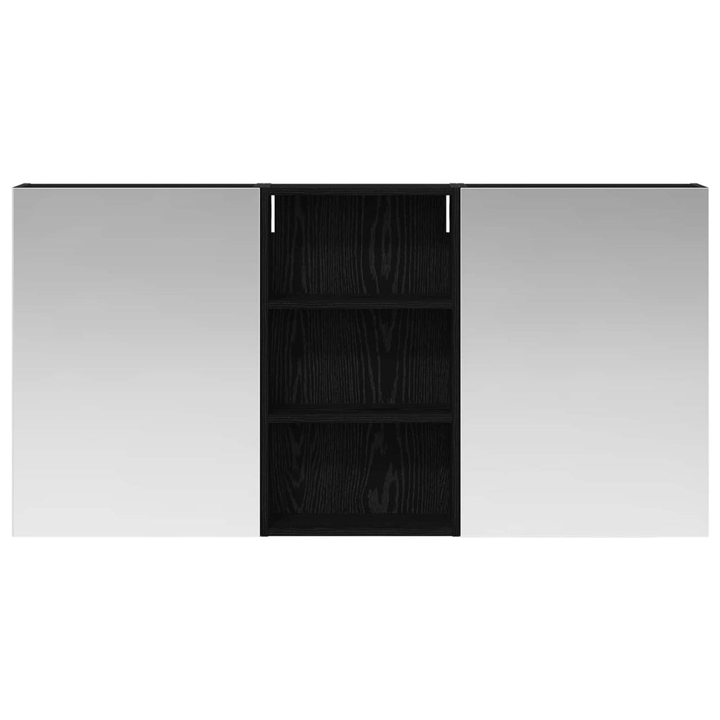 Badezimmerschrank-Set 3 pcs 140 x 14,5 x 70 cm Holzwerkstoff
