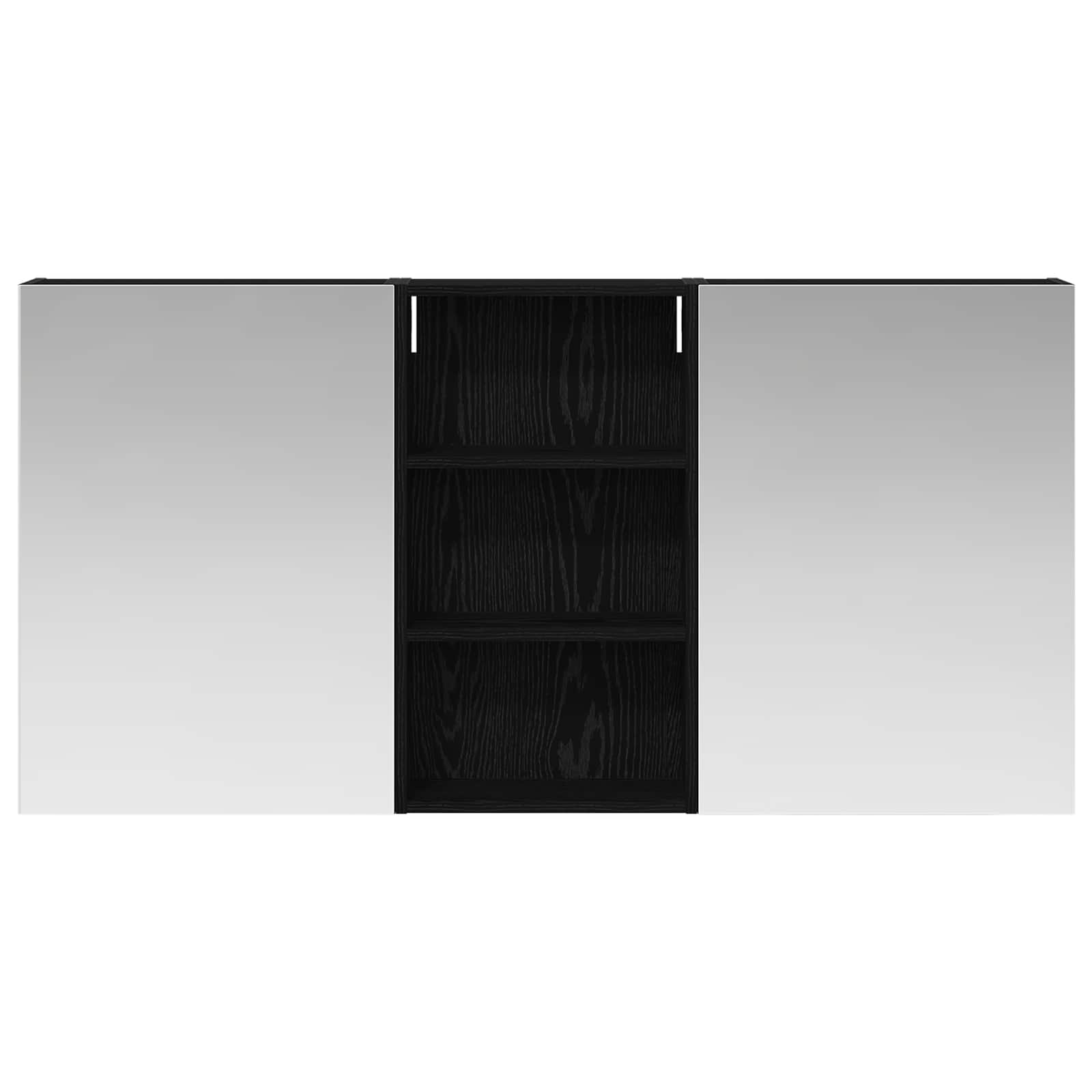 Badezimmerschrank-Set 3 pcs 140 x 14,5 x 70 cm Holzwerkstoff