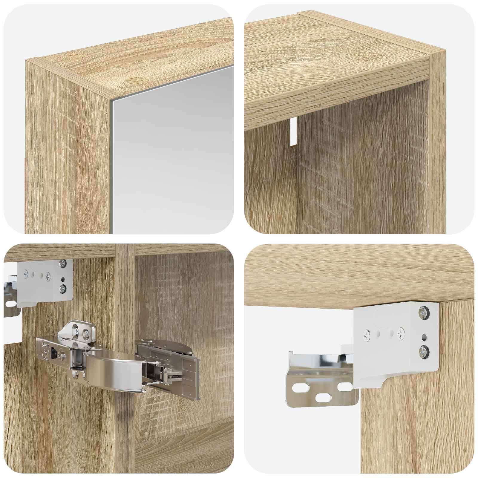 Badezimmerschrank-Set 3 pcs 140 x 14,5 x 70 cm Holzwerkstoff