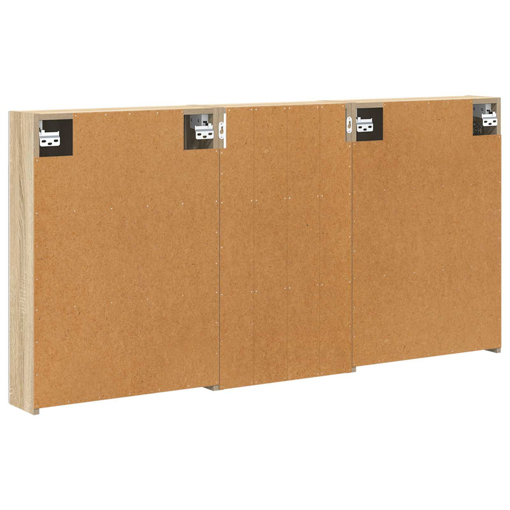 Badezimmerschrank-Set 3 pcs 140 x 14,5 x 70 cm Holzwerkstoff