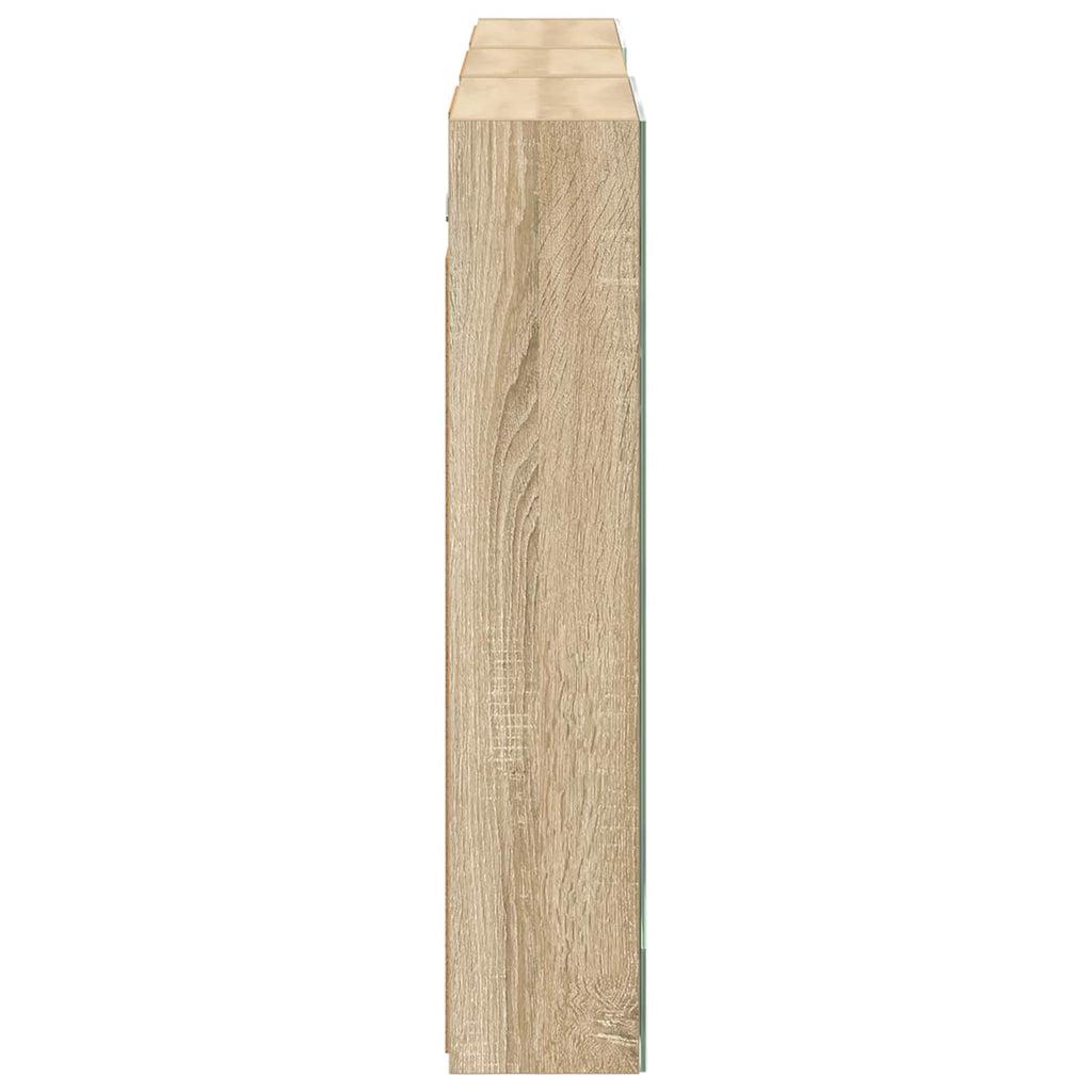 Badezimmerschrank-Set 3 pcs 140 x 14,5 x 70 cm Holzwerkstoff