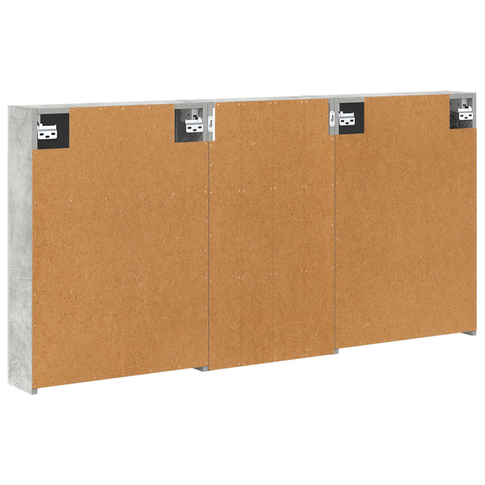 Badezimmerschrank-Set 3 pcs 140 x 14,5 x 70 cm Holzwerkstoff