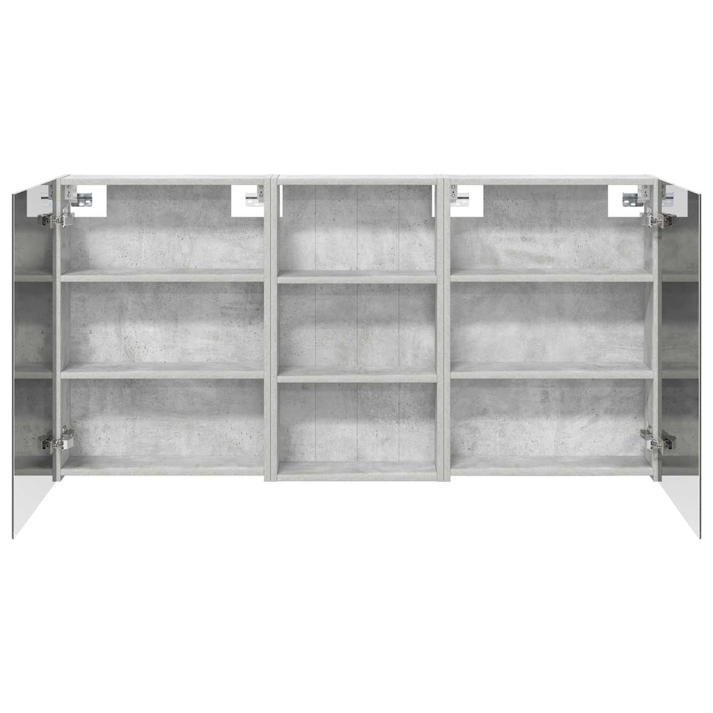 Badezimmerschrank-Set 3 pcs 140 x 14,5 x 70 cm Holzwerkstoff