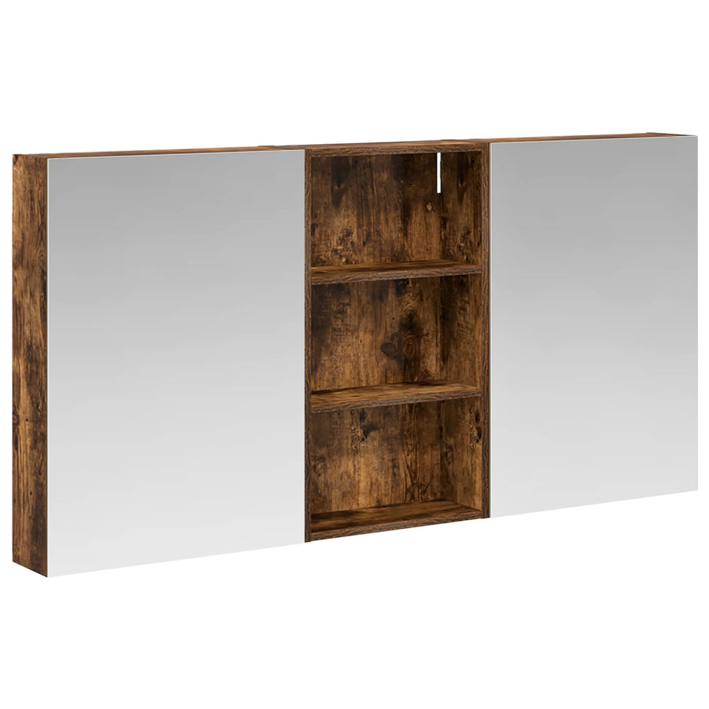Badezimmerschrank-Set 3 pcs 140 x 14,5 x 70 cm Holzwerkstoff