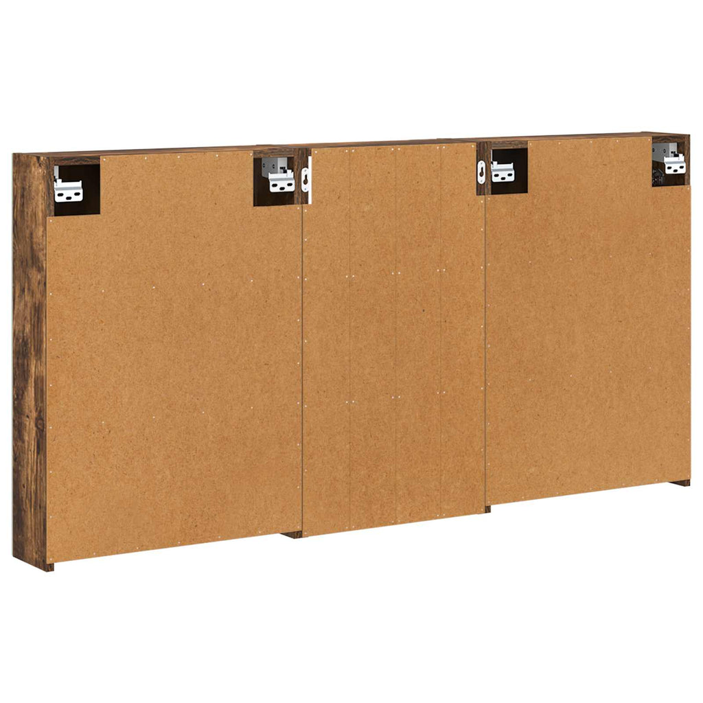 Badezimmerschrank-Set 3 pcs 140 x 14,5 x 70 cm Holzwerkstoff