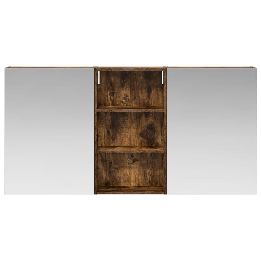Badezimmerschrank-Set 3 pcs 140 x 14,5 x 70 cm Holzwerkstoff