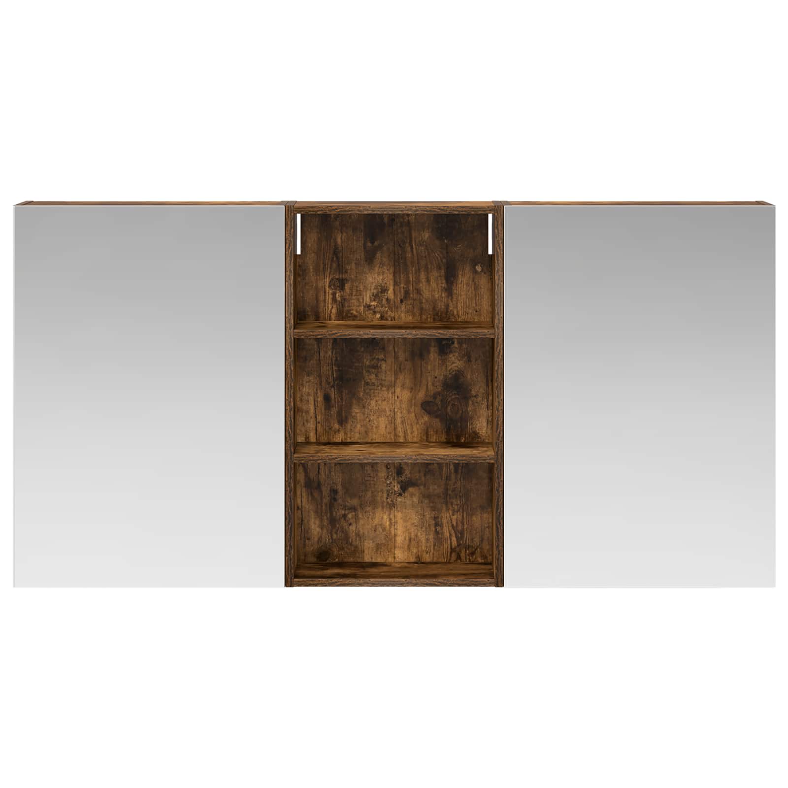 Badezimmerschrank-Set 3 pcs 140 x 14,5 x 70 cm Holzwerkstoff