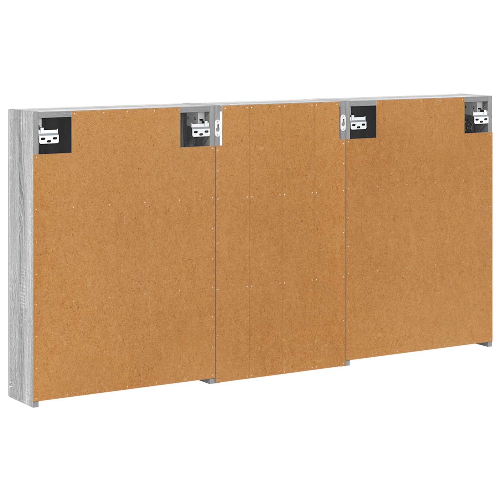 Badezimmerschrank-Set 3 pcs 140 x 14,5 x 70 cm Holzwerkstoff