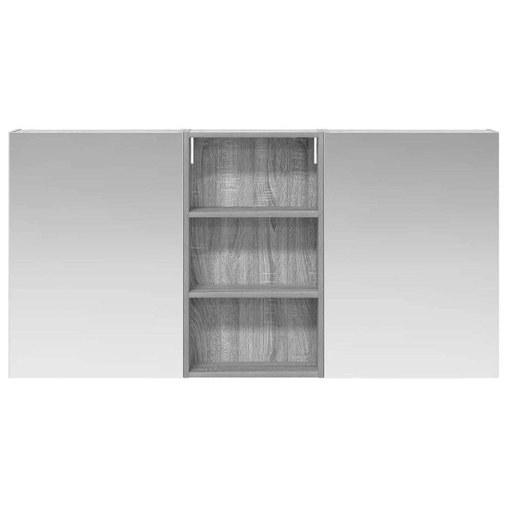Badezimmerschrank-Set 3 pcs 140 x 14,5 x 70 cm Holzwerkstoff