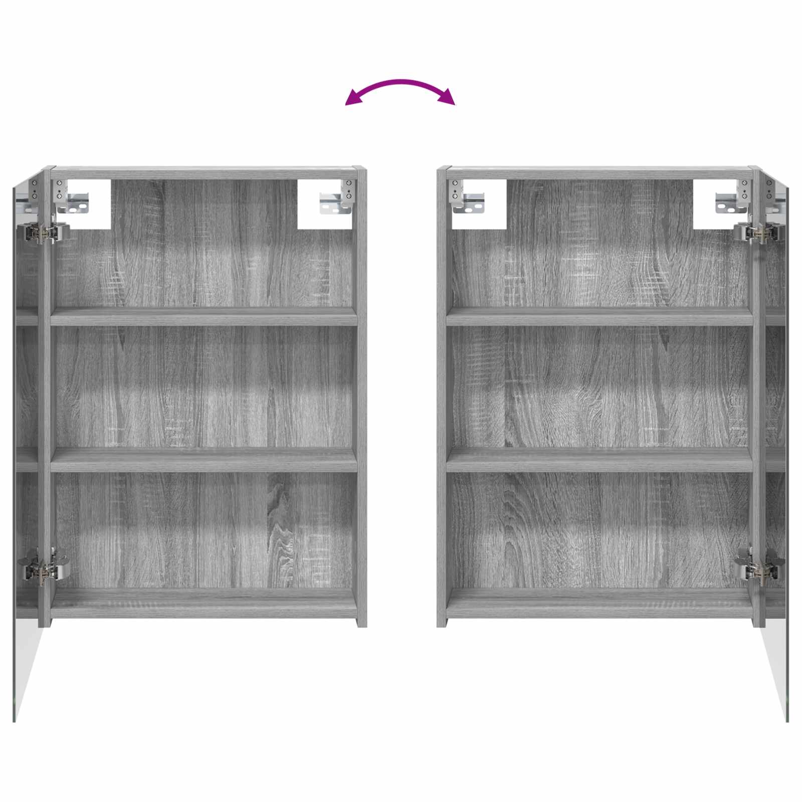 Badezimmerschrank-Set 3 pcs 140 x 14,5 x 70 cm Holzwerkstoff