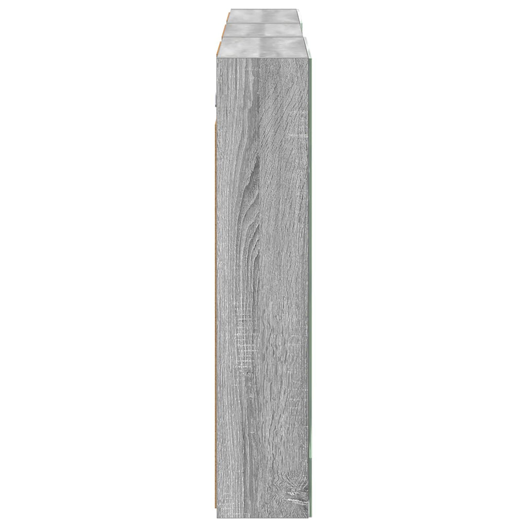 Badezimmerschrank-Set 3 pcs 140 x 14,5 x 70 cm Holzwerkstoff