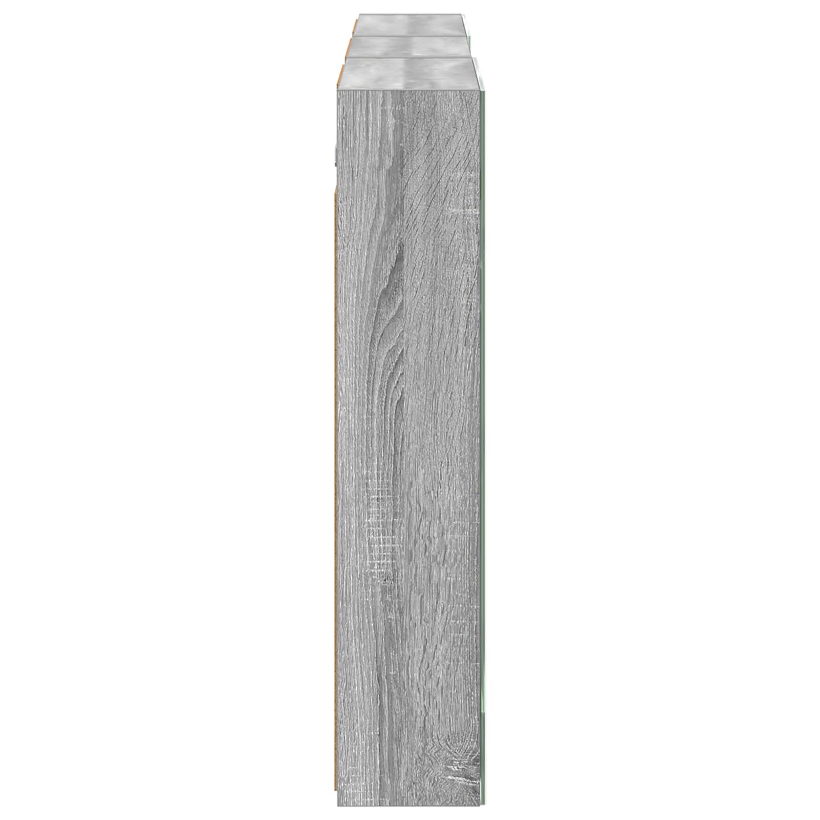 Badezimmerschrank-Set 3 pcs 140 x 14,5 x 70 cm Holzwerkstoff