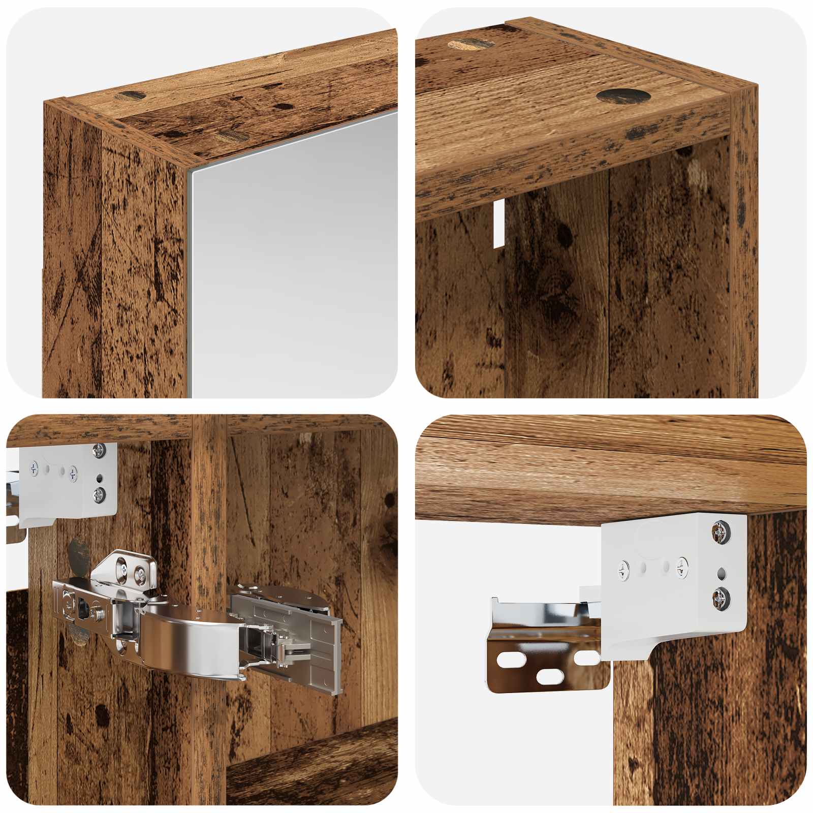 Badezimmerschrank-Set 3 pcs 140 x 14,5 x 70 cm Holzwerkstoff