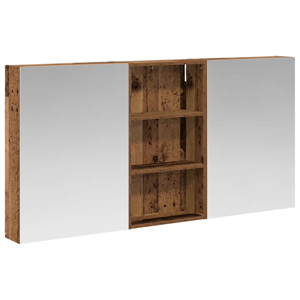 Badezimmerschrank-Set 3 pcs 140 x 14,5 x 70 cm Holzwerkstoff