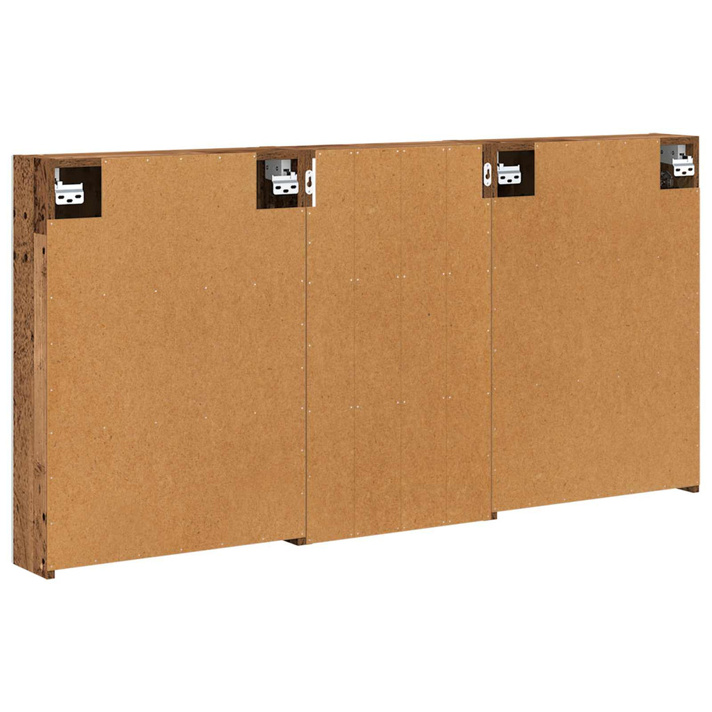 Badezimmerschrank-Set 3 pcs 140 x 14,5 x 70 cm Holzwerkstoff