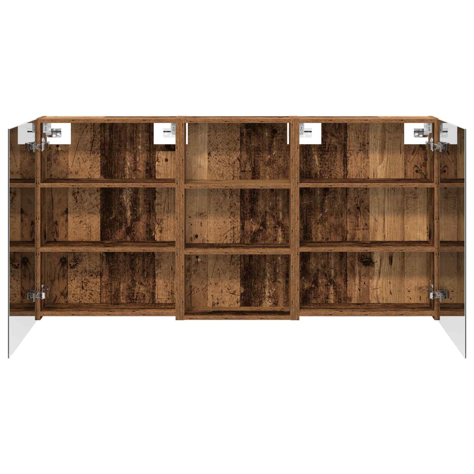Badezimmerschrank-Set 3 pcs 140 x 14,5 x 70 cm Holzwerkstoff