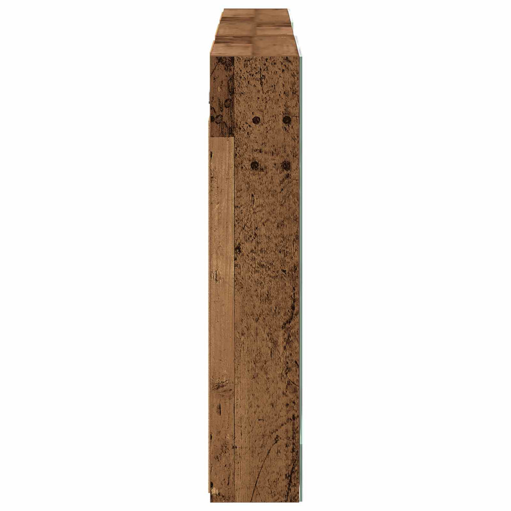 Badezimmerschrank-Set 3 pcs 140 x 14,5 x 70 cm Holzwerkstoff