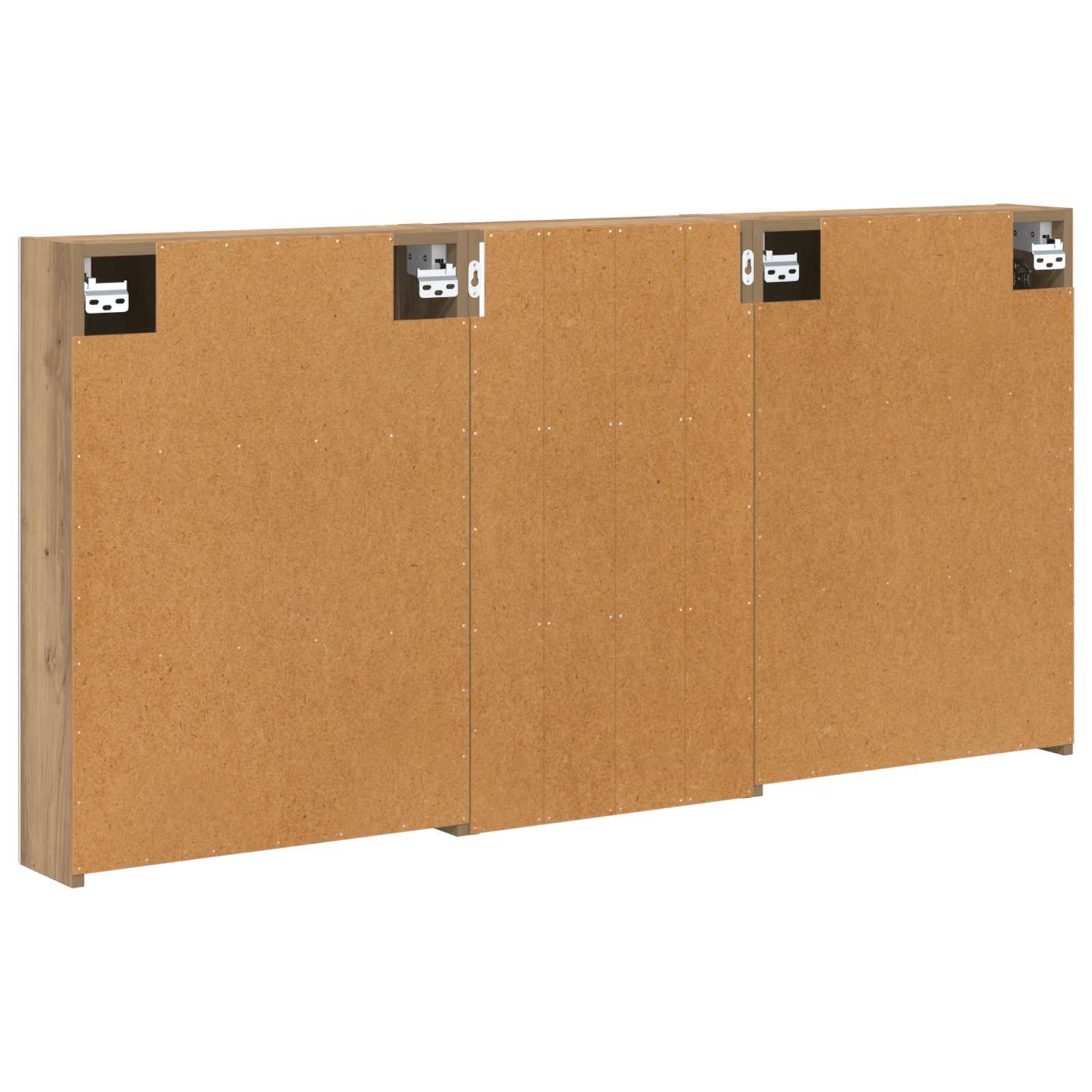 Badezimmerschrank-Set 3 pcs 140 x 14,5 x 70 cm Holzwerkstoff