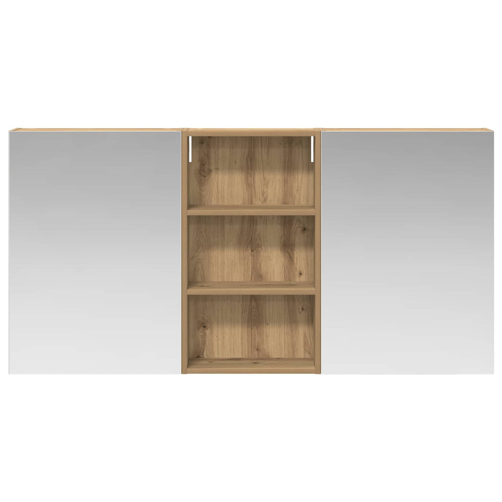 Badezimmerschrank-Set 3 pcs 140 x 14,5 x 70 cm Holzwerkstoff