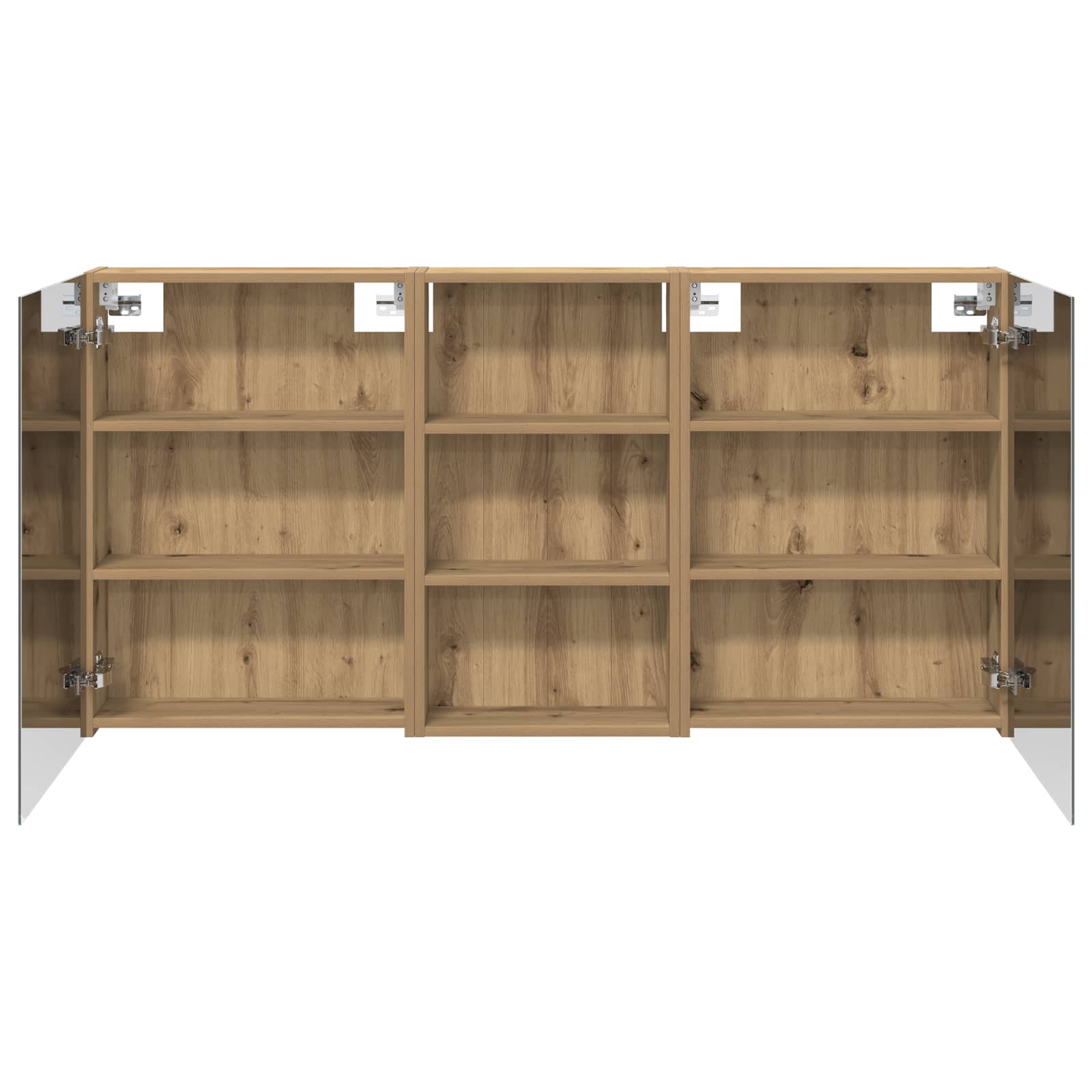 Badezimmerschrank-Set 3 pcs 140 x 14,5 x 70 cm Holzwerkstoff