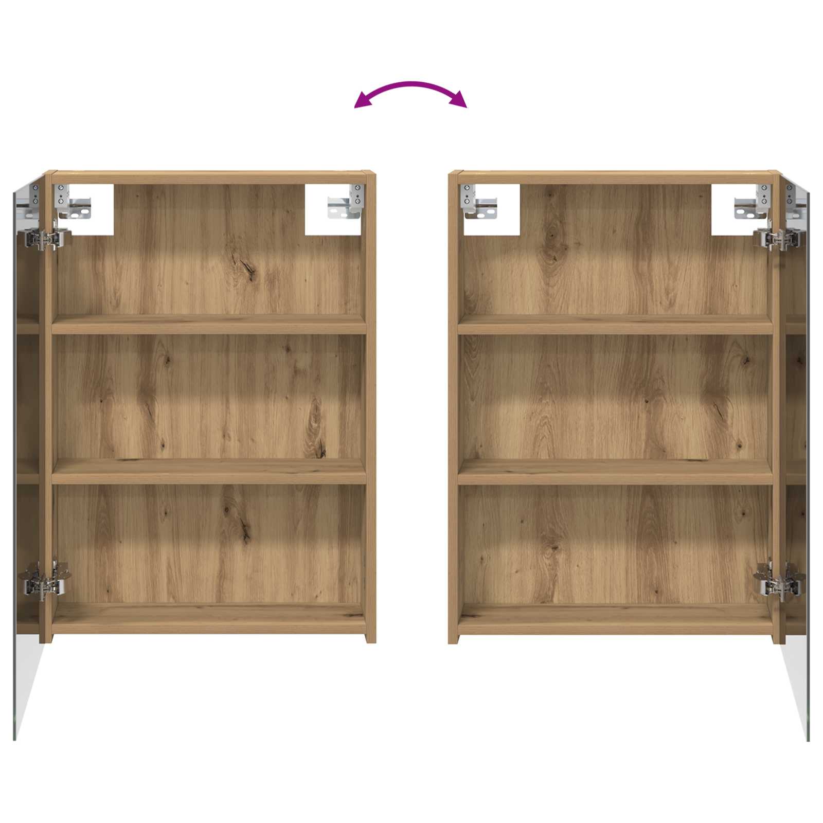 Badezimmerschrank-Set 3 pcs 140 x 14,5 x 70 cm Holzwerkstoff