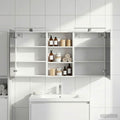 Badezimmerschrank-Set 3 pcs 140 x 14,5 x 70 cm Holzwerkstoff