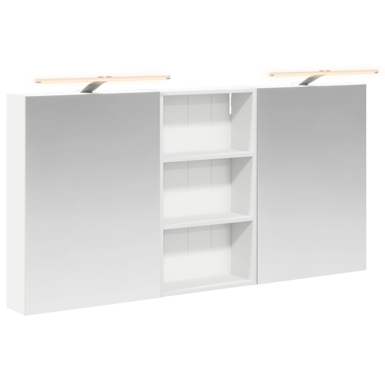 Badezimmerschrank-Set 3 pcs 140 x 14,5 x 70 cm Holzwerkstoff