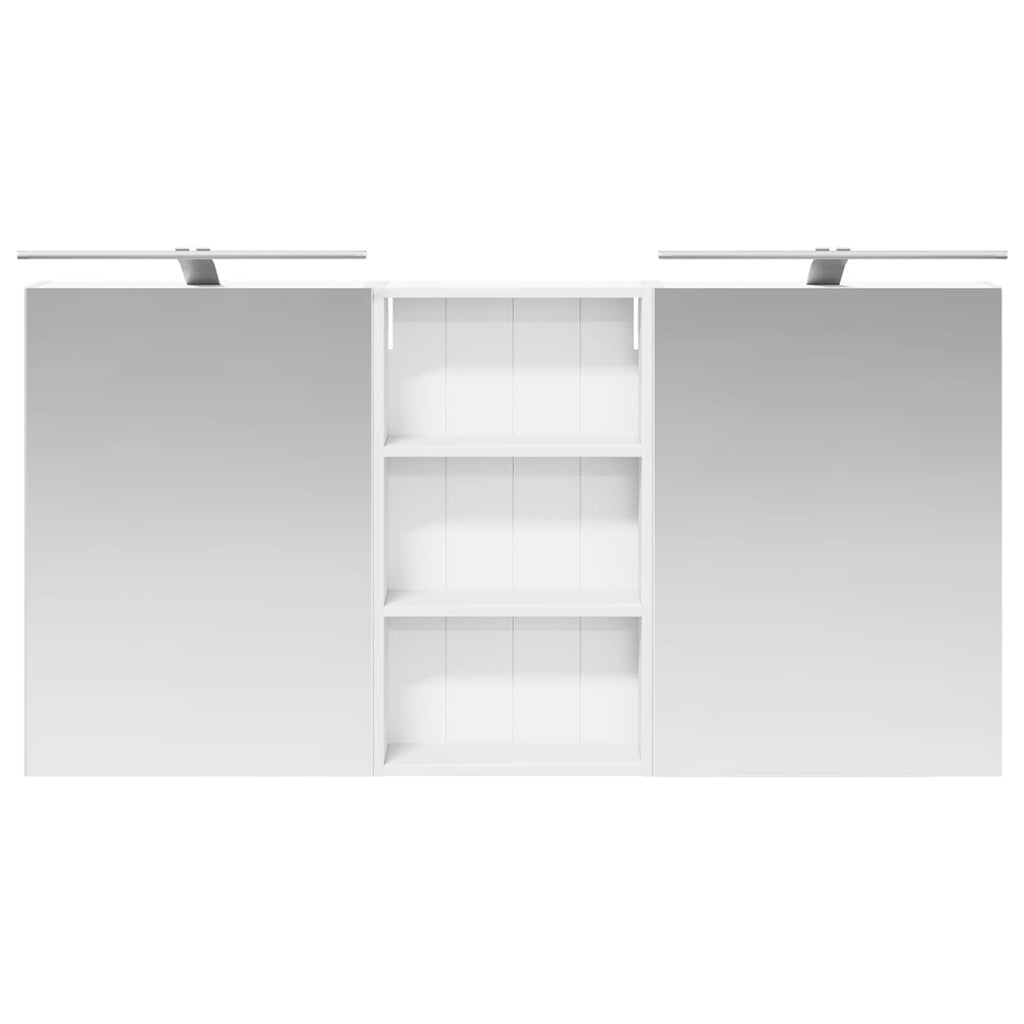 Badezimmerschrank-Set 3 pcs 140 x 14,5 x 70 cm Holzwerkstoff