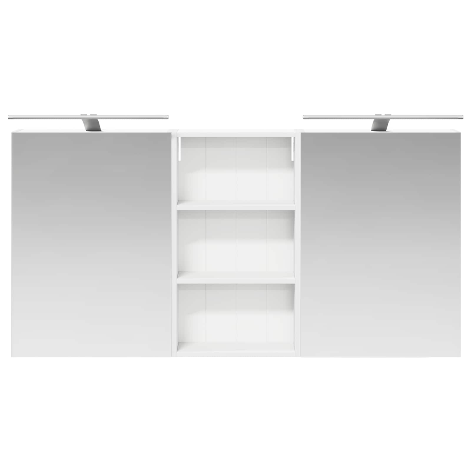 Badezimmerschrank-Set 3 pcs 140 x 14,5 x 70 cm Holzwerkstoff