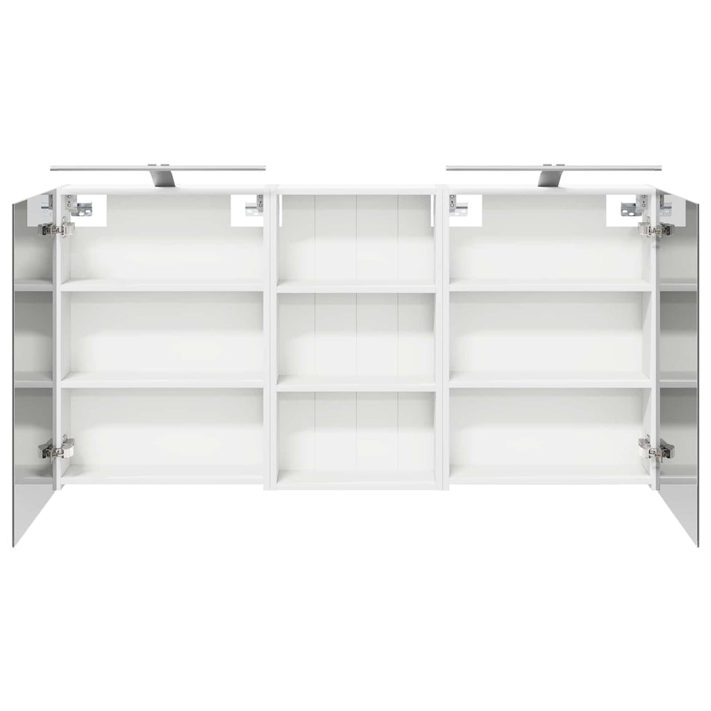 Badezimmerschrank-Set 3 pcs 140 x 14,5 x 70 cm Holzwerkstoff