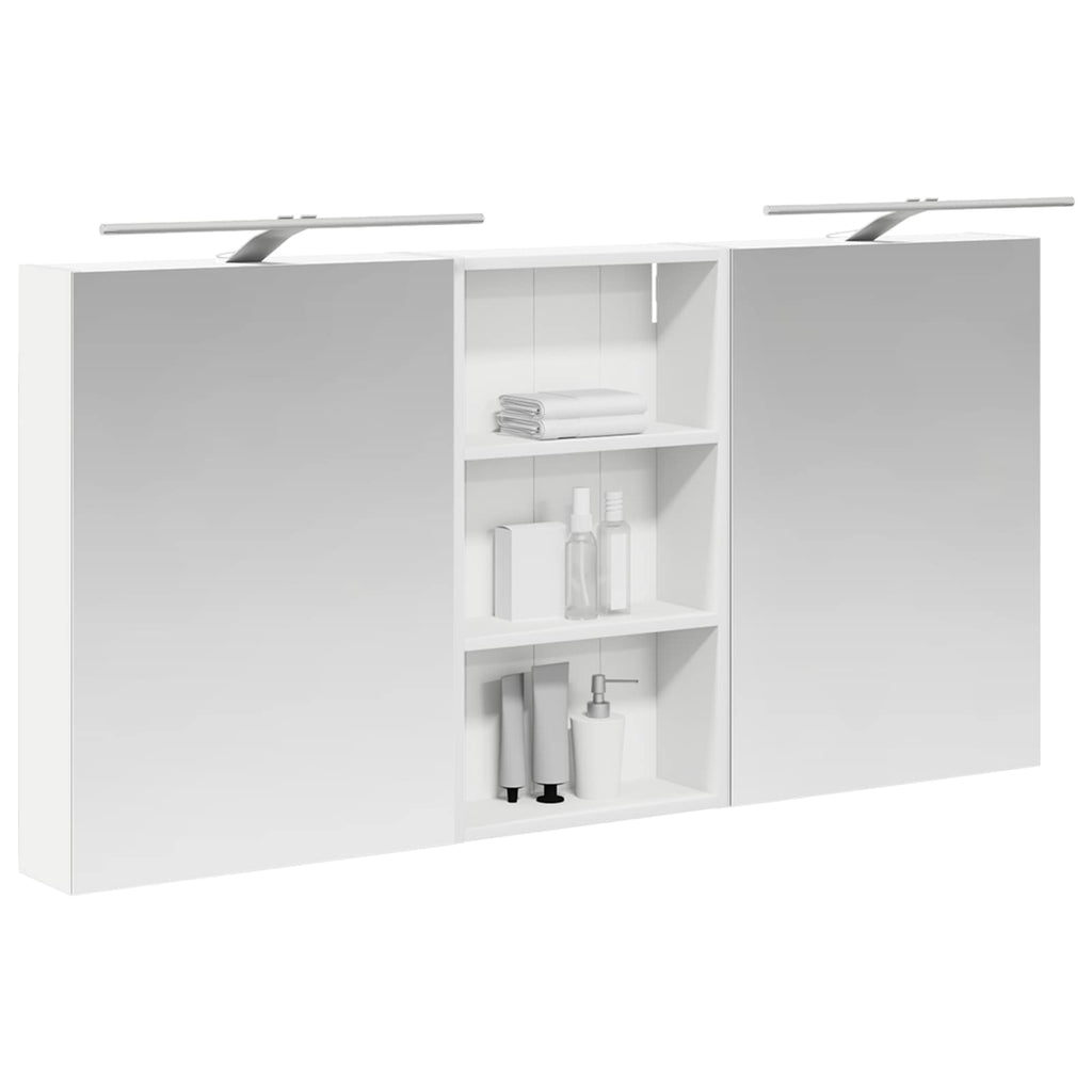 Badezimmerschrank-Set 3 pcs 140 x 14,5 x 70 cm Holzwerkstoff