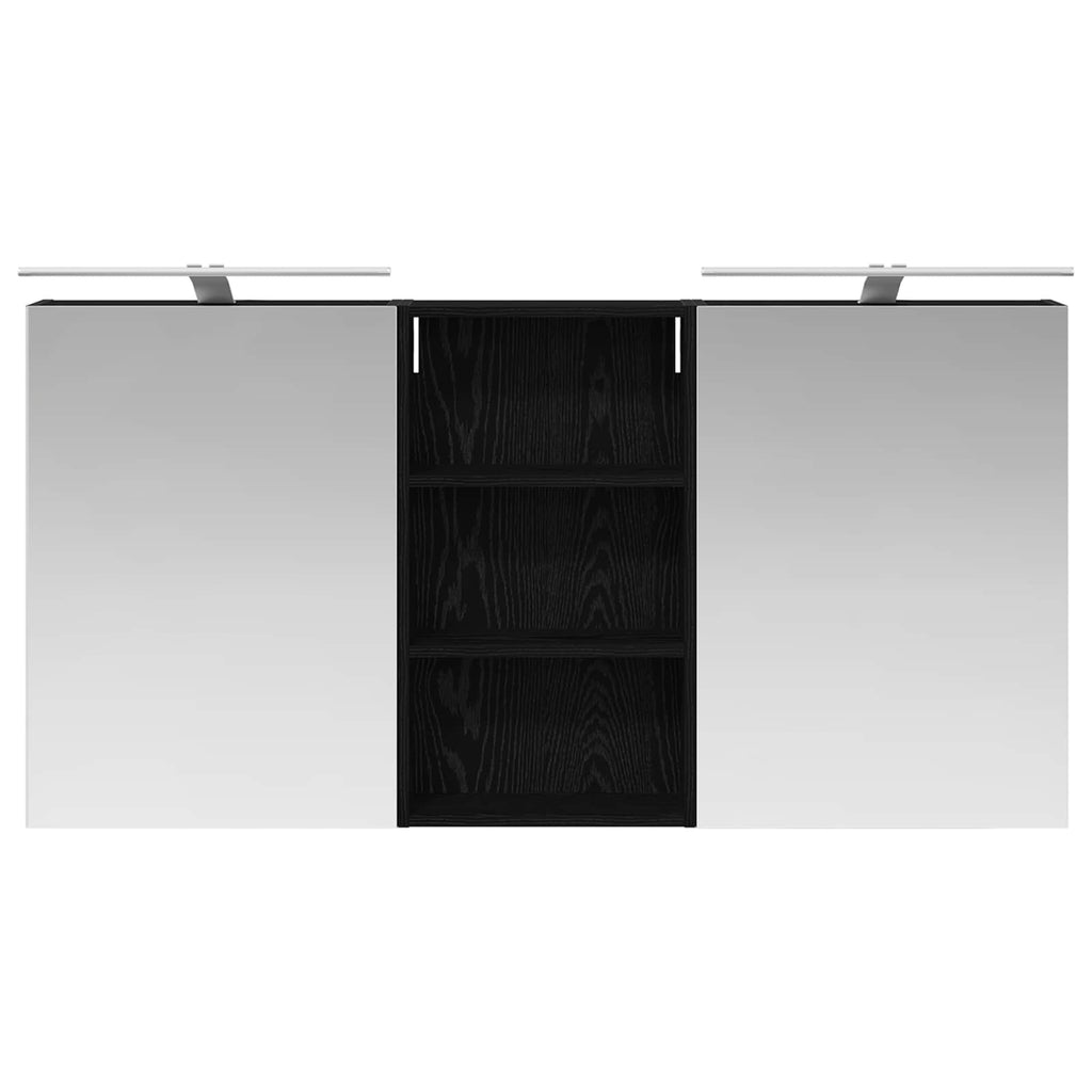 Badezimmerschrank-Set 3 pcs 140 x 14,5 x 70 cm Holzwerkstoff