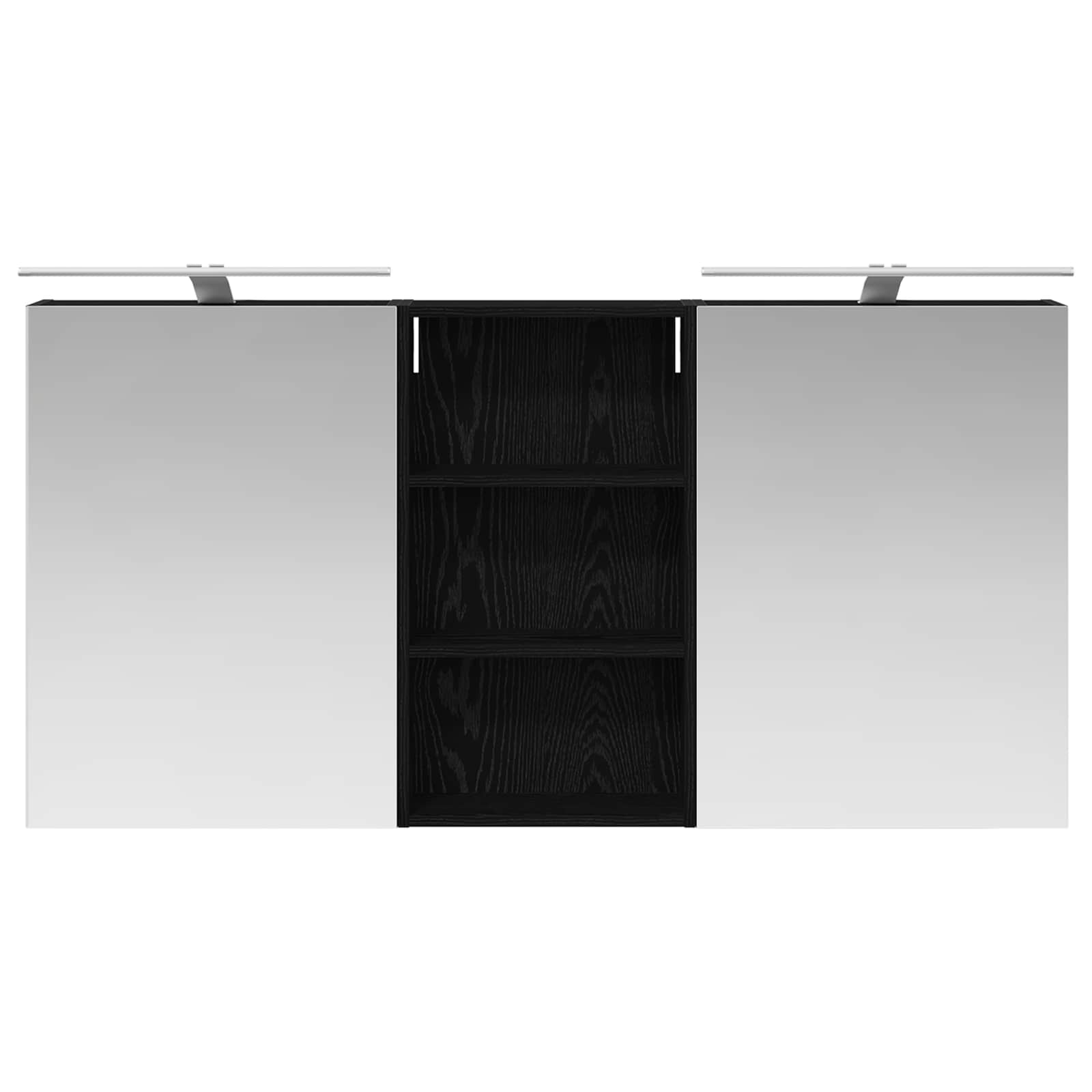 Badezimmerschrank-Set 3 pcs 140 x 14,5 x 70 cm Holzwerkstoff