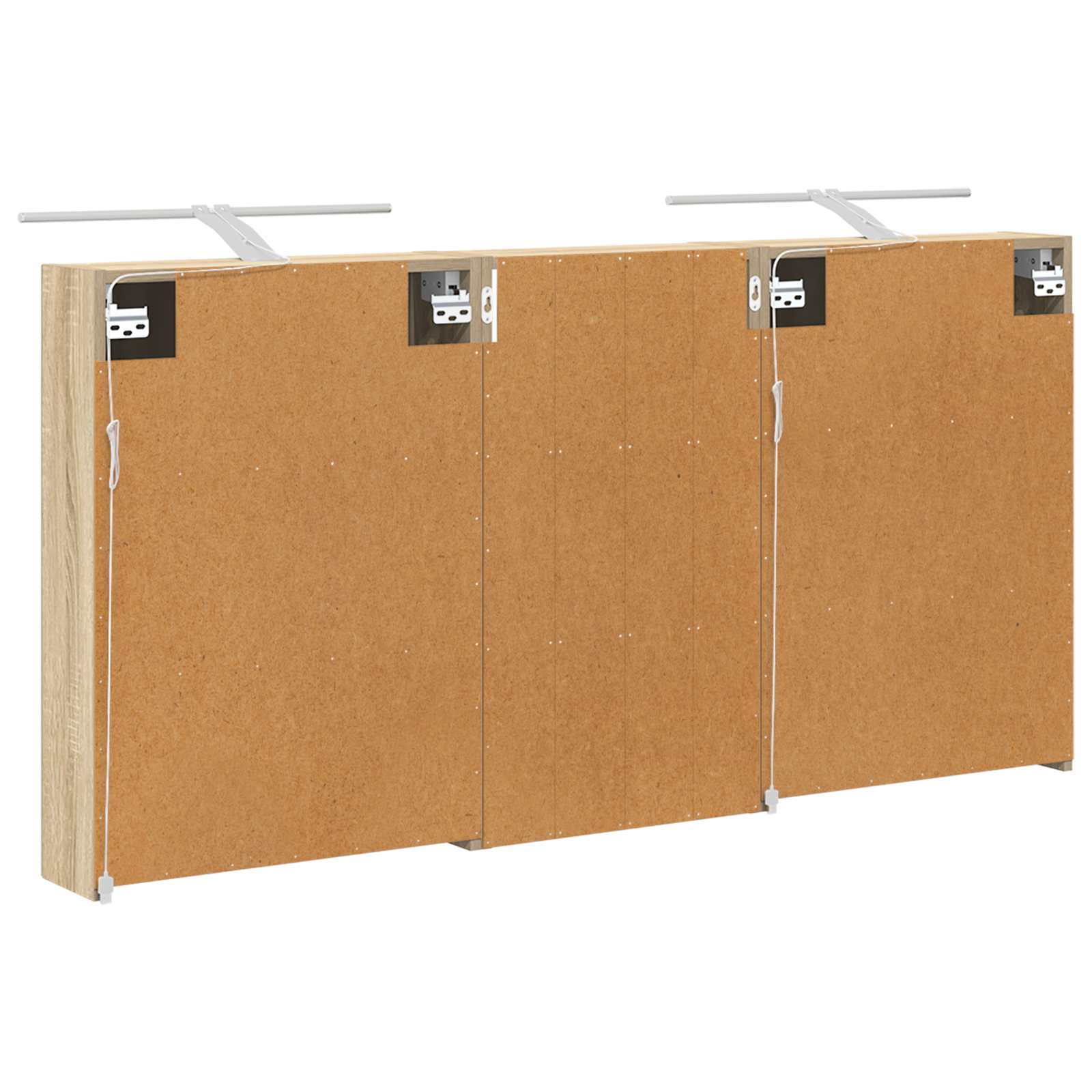 Badezimmerschrank-Set 3 pcs 140 x 14,5 x 70 cm Holzwerkstoff