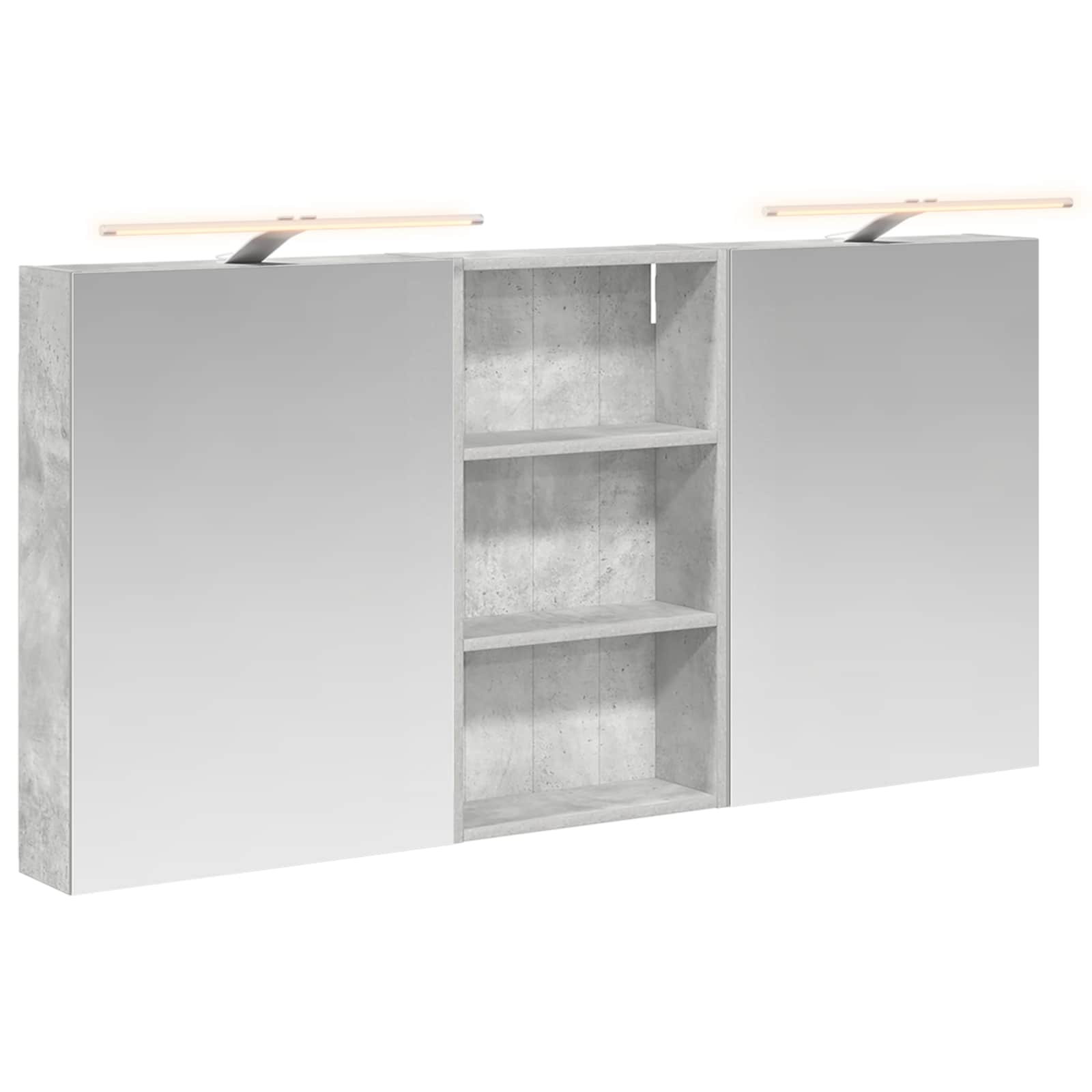 Badezimmerschrank-Set 3 pcs 140 x 14,5 x 70 cm Holzwerkstoff