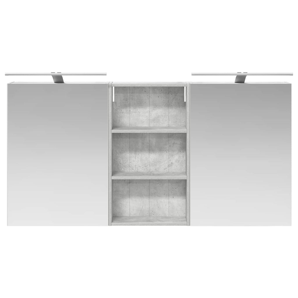 Badezimmerschrank-Set 3 pcs 140 x 14,5 x 70 cm Holzwerkstoff