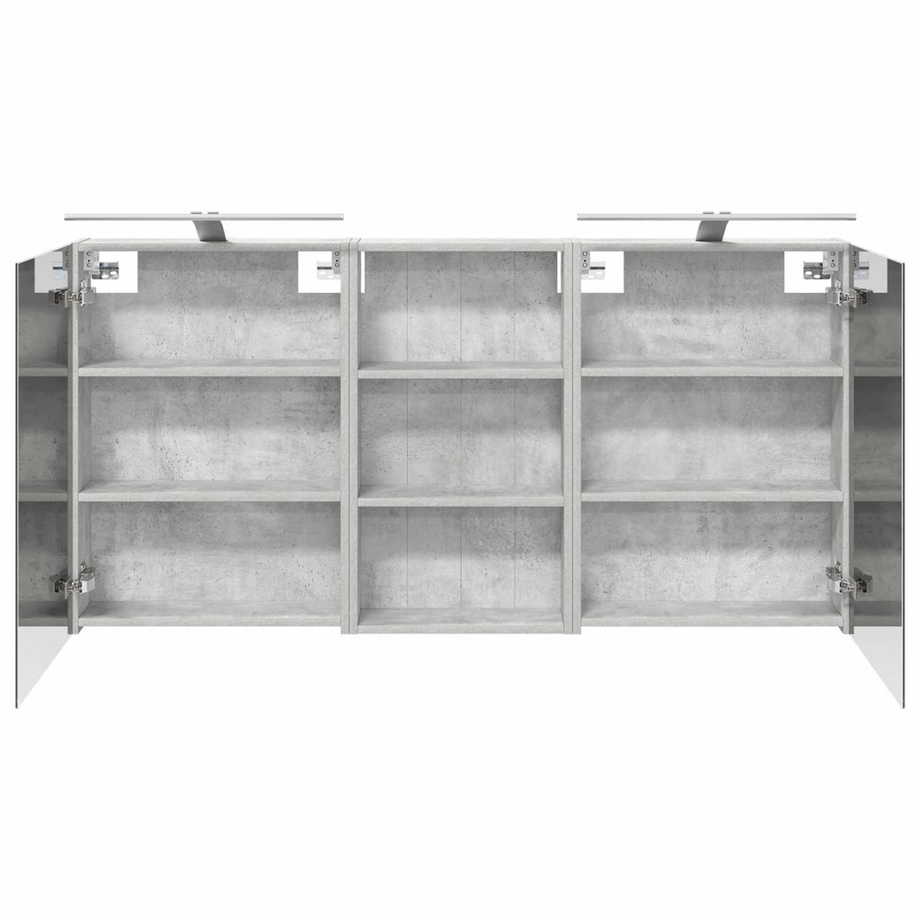 Badezimmerschrank-Set 3 pcs 140 x 14,5 x 70 cm Holzwerkstoff